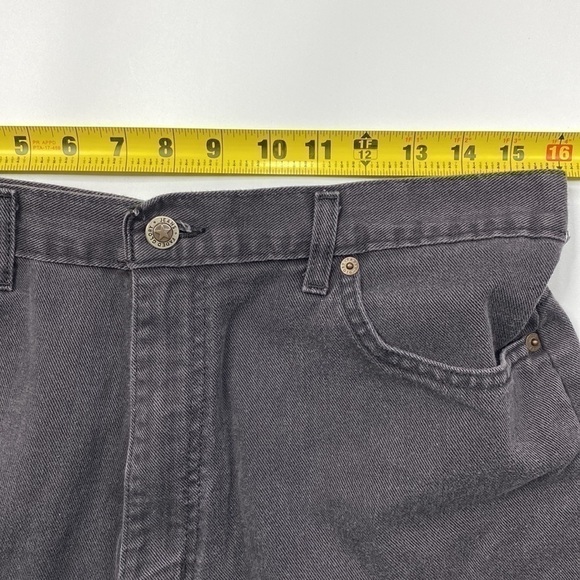 Vintage Faded Glory Black High Waisted Denim Shorts 14 Average Y2K - Picture 5 of 8